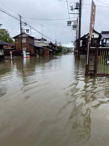 冠水による被害の写真