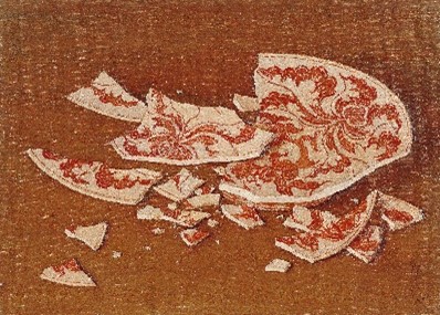 髙島野十郎《割れた皿》の画像