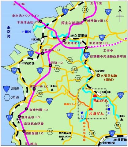 君津地方周辺地図