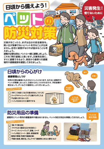 ペットの防災対策