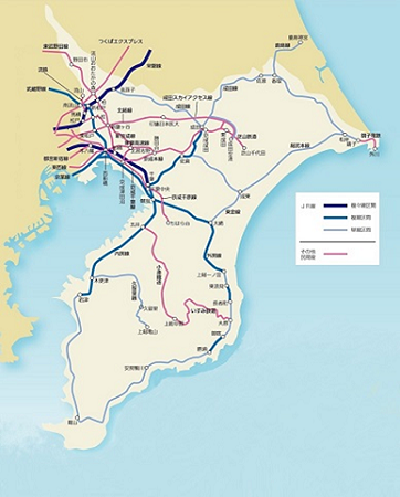 県内の路線図を表した画像
