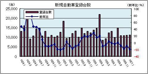 新規自動車（2月）