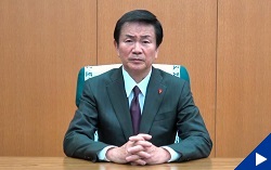 画像:4月8日配信の知事からのメッセージ動画にリンク設定しています 画像:4月8日配信の知事からのメッセージ動画にリンク設定しています