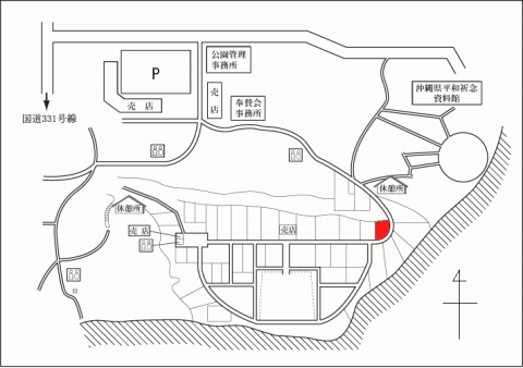 摩文仁の丘地図