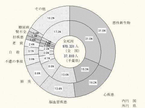 死因別死亡割合・対全国比較