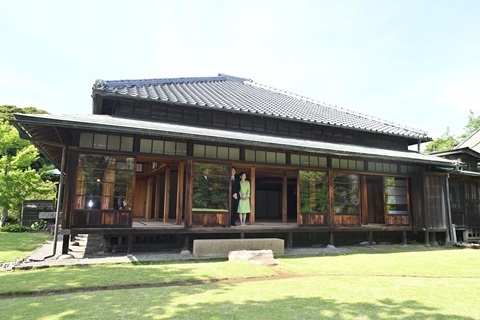 戸定邸庭園を御視察