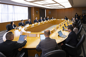 千葉県総合計画策定推進本部会議の様子