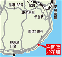 白間津の花畑図