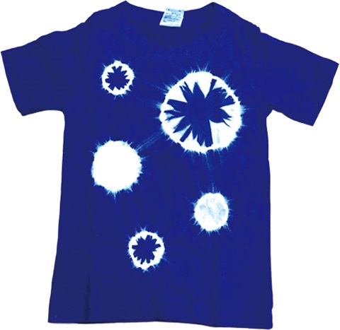 しぼり染めTシャツの画像