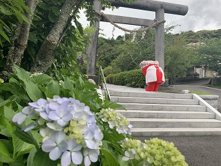 神社前