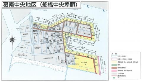 葛南中央地区平面図