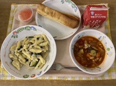 令和4年11月市内イタリア料理店のシェフに考案していただいた献立の画像