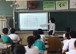 道徳の授業の様子