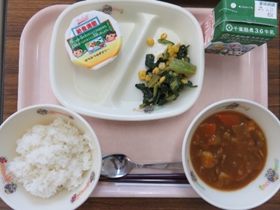 地場産物を使用した給食