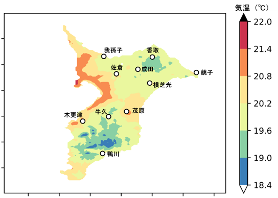 温度分布図