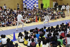 学校訪問の様子