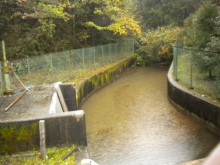 関山用水取水口