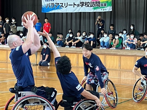 選手によるデモンストレーション