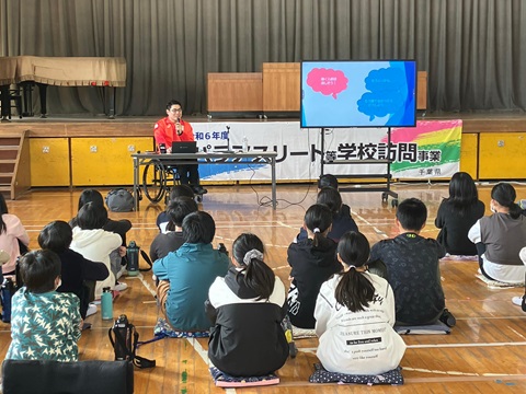 七野選手による講演