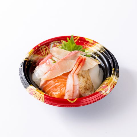 白ミル入り海鮮丼画像