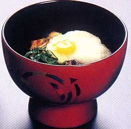 あじの干物のとろろかけ丼