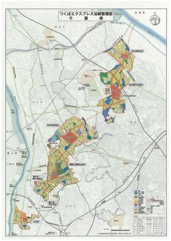 つくばエクスプレス沿線整備図