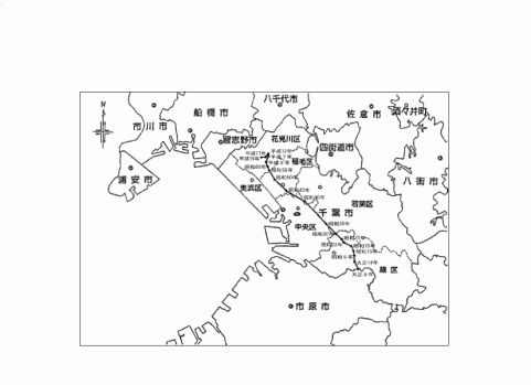 図8人口重心の移動（大正9年～平成19年）