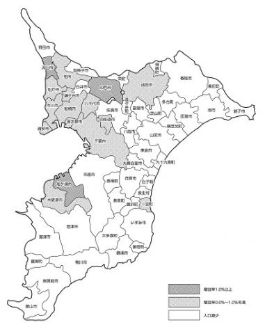 図4.市町村別人口増減率（平成30年1月～12月）